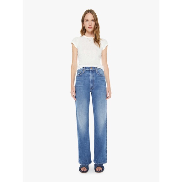 NWT MOTHER Bookie Sneak High-Rise Bootleg Jeans Anthropologie $258 - Size 26 - Picture 6 of 15